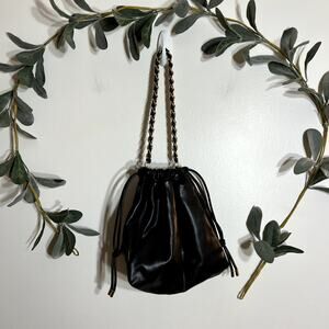 NWOT H&M Black Drawstring Purse